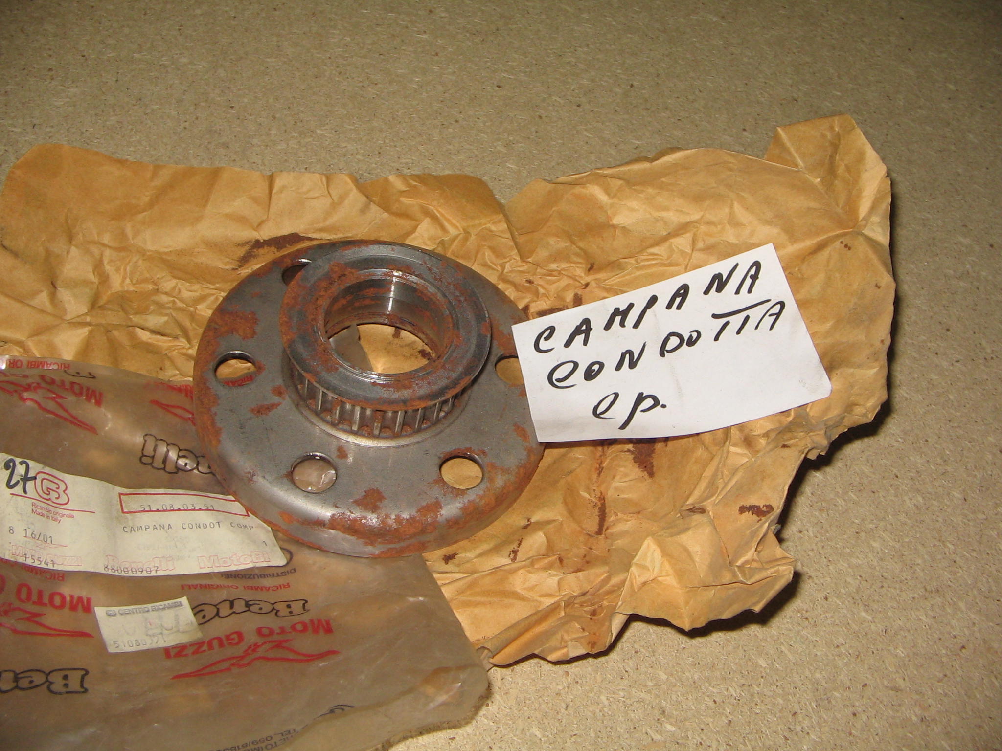CAMPANA CONDOTTA COMPL. M. GUZZI BENELLI N.1.635